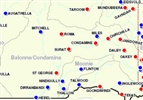Location map - 2010 Condamine Flood